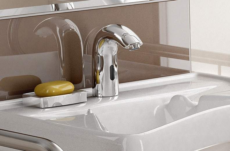 Bateria umywalkowa stojąca, sterowana fotokomórką Art. EU 2