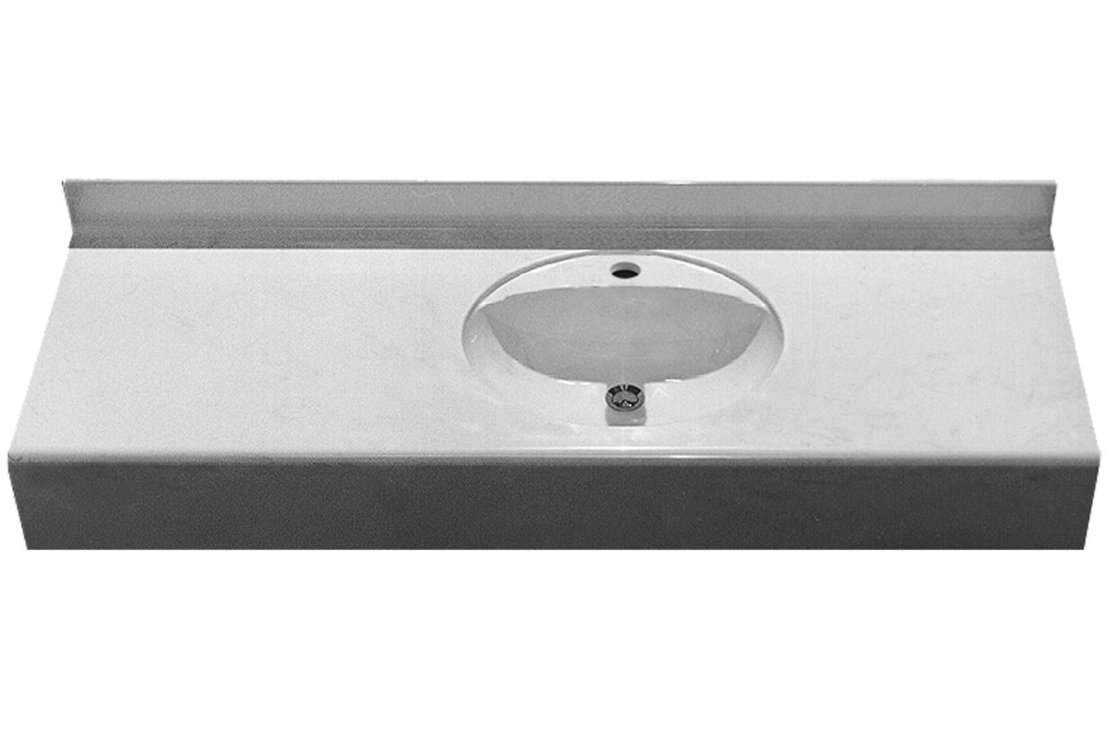 Umywalka mineralny odlew na wymiar Marina 550, biała , z/o na bat.