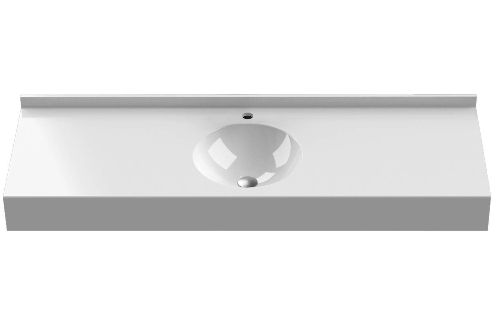 Umywalka mineralny odlew na wymiar Rondo 600, biała , z/o na bat. CONTI+CONW1101100