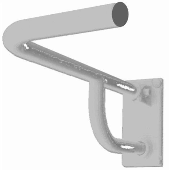 Poręcz kątowa podnoszona stal nierdz. fi32