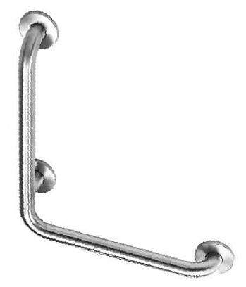 Poręcz kątowa stal nierdz. fi32 40 x 40 cm. Kąt 90 ̊