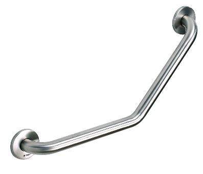 Poręcz kątowa stal nierdz. fi32 40 x 40 cm. Kąt 135 ̊.