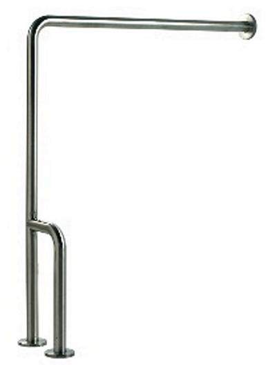 Poręcz kątowa stal nierdz. fi32 ścienno podłogowe 80 x 80 cm