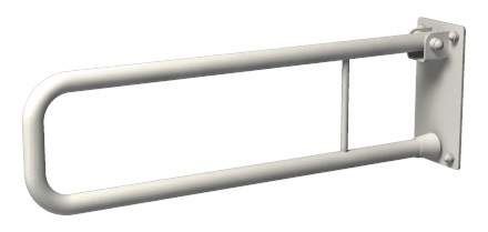 Poręcze łukowe białe, podnoszone fi25 dł.60-80cm.