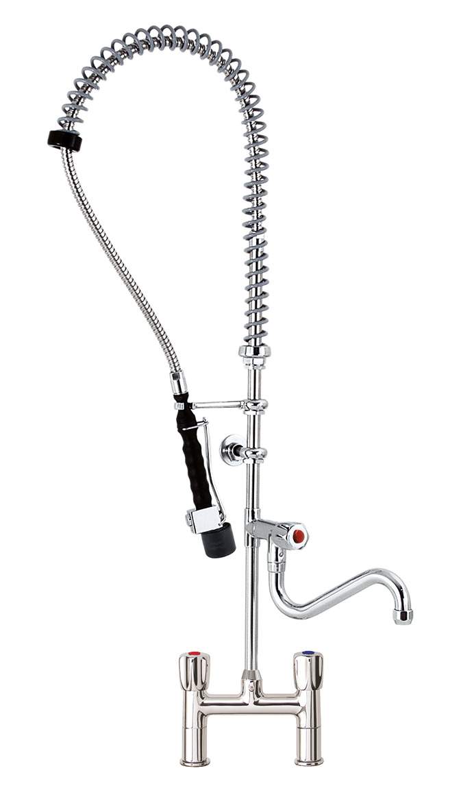 Jednostka do wstępnego płukania EUROP + dodatkowy kran z podwójnym łącznikiem.ART.K.3E.3089