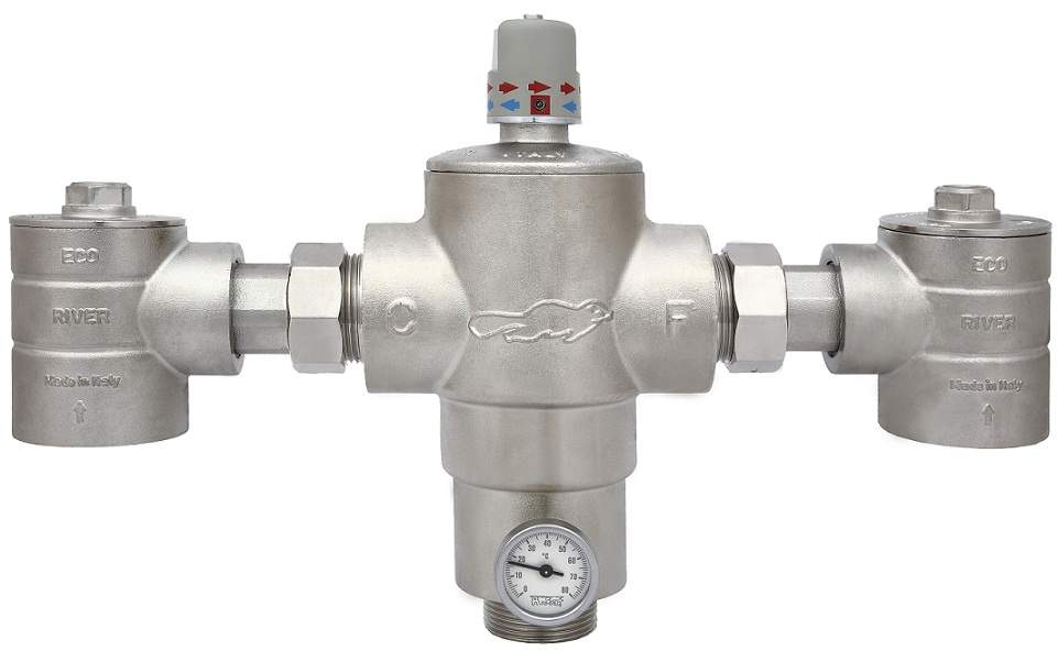 Mieszacze termostatyczne ciepłej wody z serii ECOSAN PLUS