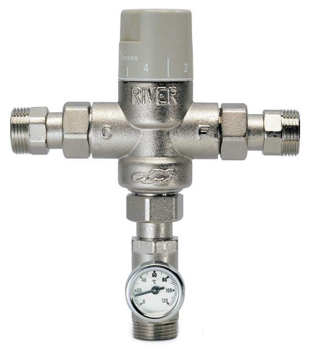 Mieszacze termostatyczne ciepłej wody z serii MINIECO  Art. R00325/R00326