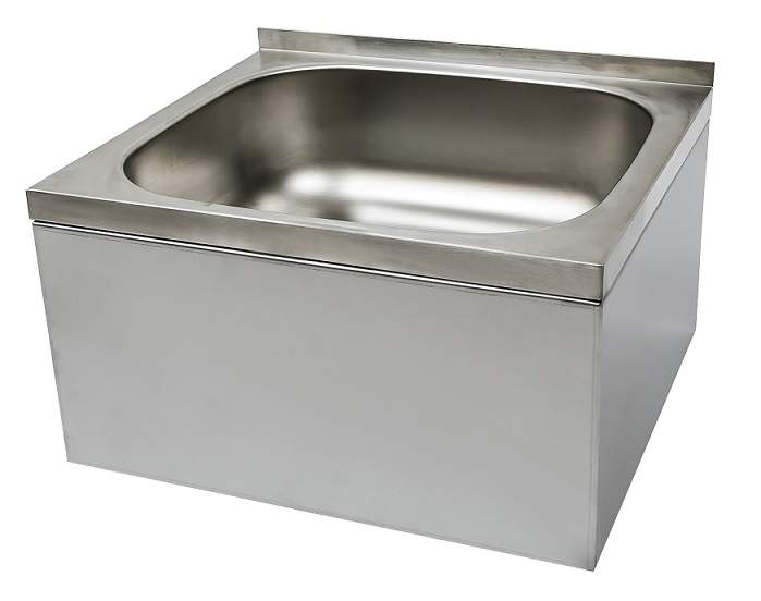 Umywalka ze stali nierdzewnej, jednokomorowa, obudowana Art. 100